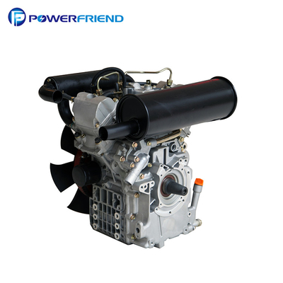 20HP 14KW موتور خنک کننده دیزل موتور 2V80 دو سیلندر 4- راندمان سکته مغزی بالا
