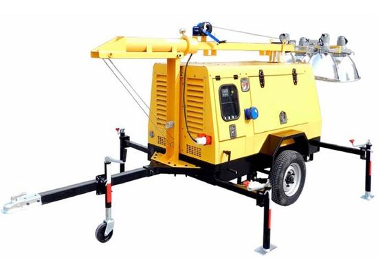 موتور دیزل موبایل نور برج متال هالید فلزی با هوا خنک