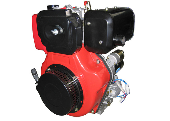 موتورهای دیزلی با کارایی بالا رنگ قرمز با یک موتور الکتریکی با هوا خنک کننده سیلندر